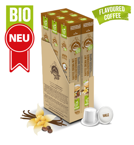 Crema BIO Kaffee Vanille Natural Flavor - 60 Kapseln La Natura Lifestyle BAG